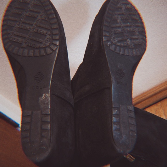 ISOLA BLACK SUEDE BOOTS SIZE 8.5 - Picture 9 of 12